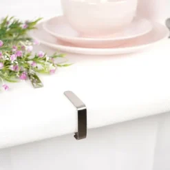 Bordsduksklämmor i stål, 4 st.