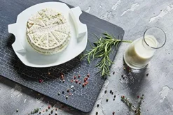 Borner Cheesemaker & Multimaker med fräscht lock, sikt salladsskål serveringsskål, gör din egen färskost hemma röd