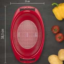 Borner droppbricka för V5 PowerLine grönsaksriv i vitt - silinsats för avtappning