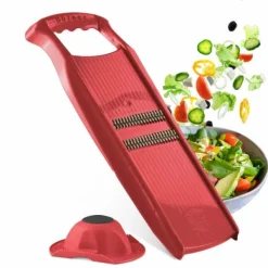 Borner Original Roko Powerline - grönsaks- och fruktskärare för fina remsor Julienne remsor set med frukthållare