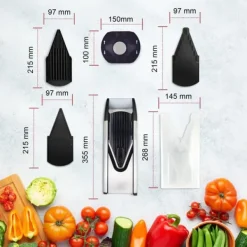 Borner V6 ExclusiveLine grönsaksskärare i rostfritt stål | rivjärn