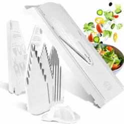 Borner V3 köksskärare med hållare & multibox rivjärn, potatisskivare