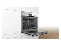 Bosch Serie | 2 HBF113BR1S - Ugn - inbyggd - fördjupning - bredd: 56 cm - djup: 55 cm - höjd: 57.5 cm - Klass A - rostfritt stål