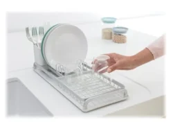 Diskställ & Torkställ-Brabantia Sink Side - Dish rack - 46.3 x 20 x 12.6 cm - ljusgrå