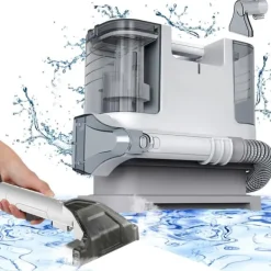 Golv- & Mattrengöring-Bärbar Mattvätt, Portabel Fläckrensare, Kraftfull Sugförmåga,EU-9 Kpa-0241