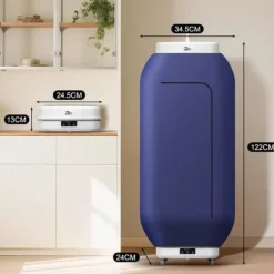 Torkskåp-Bärbar Torktumlare Uten 600 W Elektrisk Avtagbar med Timer