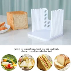 Skärbrädor-Bröd Rostbrödskärare Sandwich Jämnt Skärande Guide med 4 Tjocklekar Bageri Hem Köksverktyg