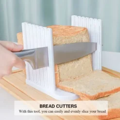 Skärbrädor-Bröd Rostbrödskärare Sandwich Jämnt Skärande Guide med 4 Tjocklekar Bageri Hem Köksverktyg