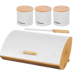 Brödlådor & Brödpåsar-BRÖDBAGARE MED EN SET BEHÅLLARE OCH EN KNIV 2702