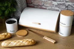 Brödlådor & Brödpåsar-BRÖDBAGARE MED EN SET BEHÅLLARE OCH EN KNIV 2702