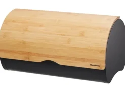 Brödlådor & Brödpåsar-Brödbehållare av stål 38cm brödbehållare KLAUSBERG KB-7712