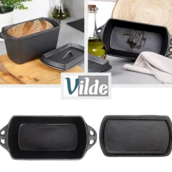 Bakning-Brödform i gjutjärn med lock CAST LINE 27 cm, 2 l