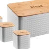 Brödlådor & Brödpåsar-Brödform i stål med bambubräda och köksredskapsset KLAUSBERG KB-7483
