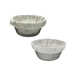 Brödlådor & Brödpåsar-Brödkorg Metall 23 x 23 x 10 cm (12 antal)