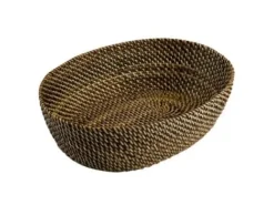 Bastian Brödlådor & Brödpåsar-Brødkurv 20x15x7 cm Oval Nitoflet Lys/Mørk