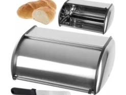 Brödlådor & Brödpåsar-Breadmaker Brunbeste Breadmaker Stål 44CM Breadmaker Silver Satin BRUNBESTE BB-2756
