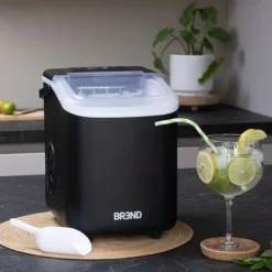 BREND Isblocketmaskin med Skopa – Isblockstillverkare – Grå