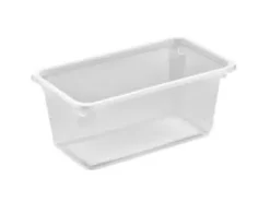 Låd- & Hyllpapper & -Plast-Bricka 1-fack K2182-1G 860 ml 179x98x75 mm PP Klar OMPAK 10 ps x 50 st/ckg,10 ps x 50 st/ckg