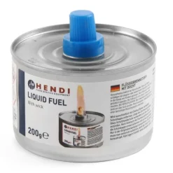 Bränslepasta för matvärmare, burk med veke, 200ml, set om 24 st. - Hendi 193686