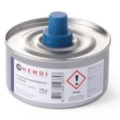 Fondueset-Bränslepasta till matvärmare, dunk med veke, 145 ml, set om 24 st. - Hendi 193693