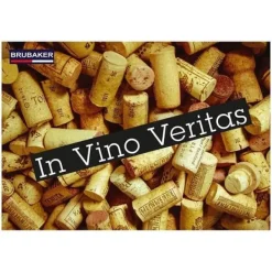 Brubaker - Vinflaska - Nygift Par - Bröllop - Metall - Grattokort Inkluderat - Original Gåva Idé - Dekorativt Objekt