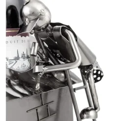 Brubaker Flaskhållare 'House with Artisan' - Metallskulptur - Silver - med presentkort