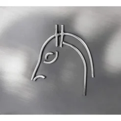 Vinflaskhållare-Brubaker Flaskhållare 'Van 2 Places' - Metallskulptur - Silver - med presentkort