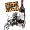 Vinflaskhållare-BRUBAKER Vinkylare - Par med sidvagn - Metallskulptur - Presentidé - Gratulationskort inkluderat: Kök &
