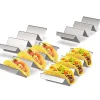 Bästsäljande högkvalitativt kök Restaurang Mat Show Tool 430 Stainless Steel Holder Taco Holders Stand