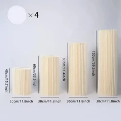 Tillbehör För Matservering-Buffetstativ, Klart PVC-material, Robust och Elegant Design,vit 40 60 80 100