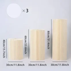 Tillbehör För Matservering-Buffetstativ, Klart PVC-material, Robust och Elegant Design,vit 40 60 80