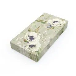 Bufféservetter Vita Blommor 16-pack Ivars i Lanna