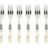 Matbestick-Bugatti - Oxford Set 6 Ivory Cake Gaffel