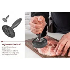 BURGARPRESS HAMBURGARKÖTTSTÄNST manuell 10 cm non-stick