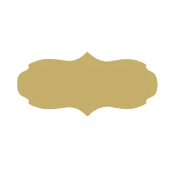 Tillbehör Till Matförvaring-Burketikett 7,5x3 cm för marmelad 60 st. matt guld