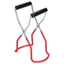 Burkklämma Multifunktionell Rostfri Stål PP Skållningsskyddande Tallriksklämma Köksverktyg (Röd)