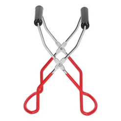 Burkklämma Multifunktionell Rostfri Stål PP Skållningsskyddande Tallriksklämma Köksverktyg (Röd)