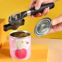 Burköppnare Manual Burköppnare Flasköppnare i rostfritt stål Slät kant Halkfritt handtag för kök