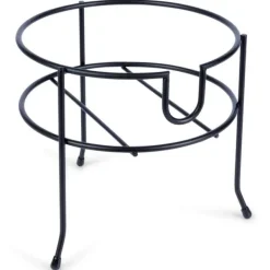 Dryckesautomater-Burkställ med kran, svart metall, 20 cm