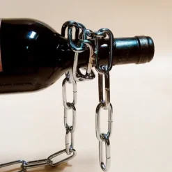 Vinflaskhållare-BW Magical Illusion Flytande vinflaskhållare Rep Lassokedja Vinställ Nyhet - BWTNS903A2466