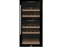 Caso WineComfort 24, Vinkylare med kompressor, Fristående, 24 flaska/flaskor, 60 W, G, Svart