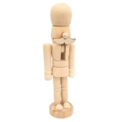 Casse-noisette - MegaCrea DIY - Anpassningsbar - Naturligt trä - 12,5 cm x 4 cm - Både för män och kvinnor