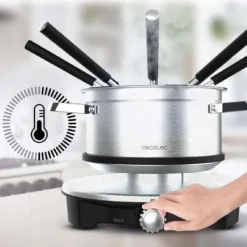 Cecotec Electric cheese, chocolate and oil fondue, 1500 W and 8 forks.