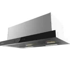 Cecotec Utsugningsfläkt 70cm Teleskopisk Bolero Flux TLT 704400 Glas Svart A+++. Sugning 431,2m³/h, Låg Energiförbrukning, Motor