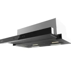 Cecotec Utsugningsfläkt 70cm Teleskopisk Bolero Flux TLT 704400 Glas Svart A+++. Sugning 431,2m³/h, Låg Energiförbrukning, Motor