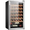 Cecotec Wine cooler with 34-bottle capacity and high-performance compressor cooling system. Adjustable temperature and interior LED light.