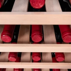 Cecotec Wine cooler with 34-bottle capacity and high-performance compressor cooling system. Adjustable temperature and interior LED light.