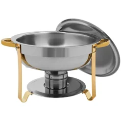 Tillbehör För Matservering-Chafing Dish Bufféset - Buffévärmare - 4 delar - 4,5 L per kärl - För fest & bröllop - Guld