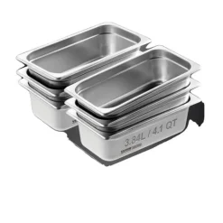 Tillbehör För Matservering-Chafing Dish, Rostfritt Stål, Set om 6,6st 4tum