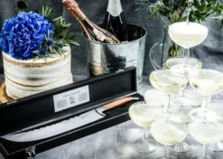 Folieskärare-Champagne sabel Laguiole Rose SdV